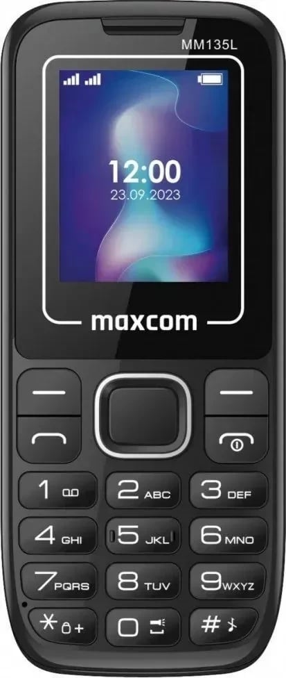Telefon Maxcom MM 135 LIGHT, dual SIM, ngjyrë zi-blu