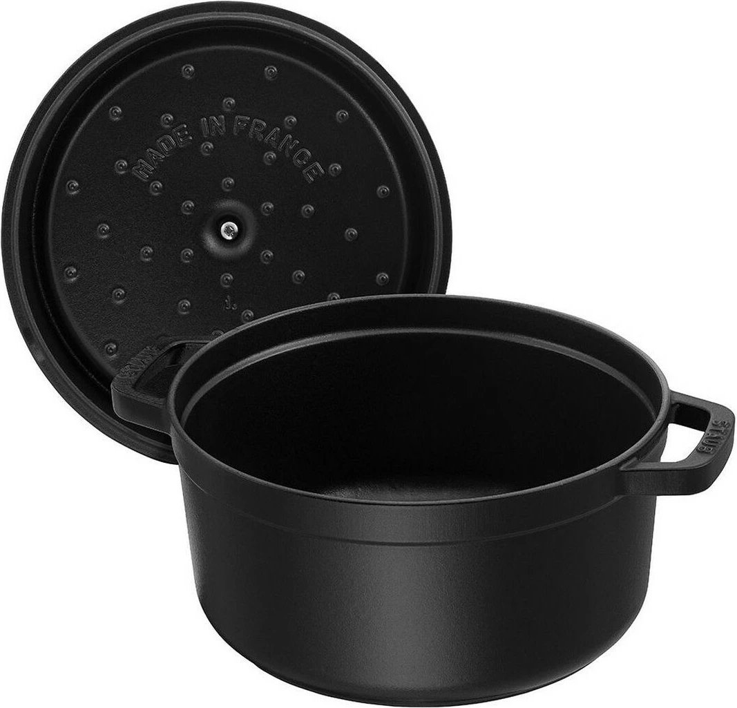 Enë pjekje Staub La Cocotte 3.8L, gize, e zezë