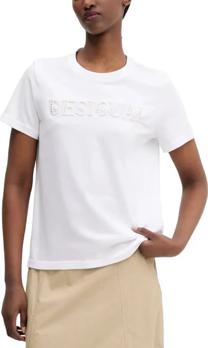 Maicë femra Desigual, të bardhë