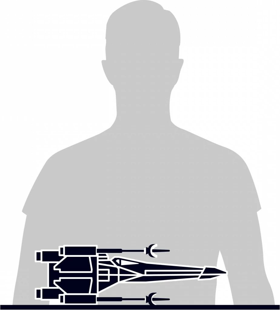 Puzzle 4D Star Wars Spin Master X-Wing T-65, 160 pjesë, plastikë