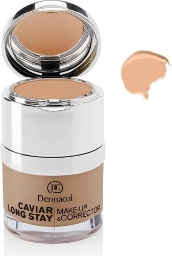 Fondatinë me korrektor Dermacol Caviar Long Stay 01 Pale 30ml