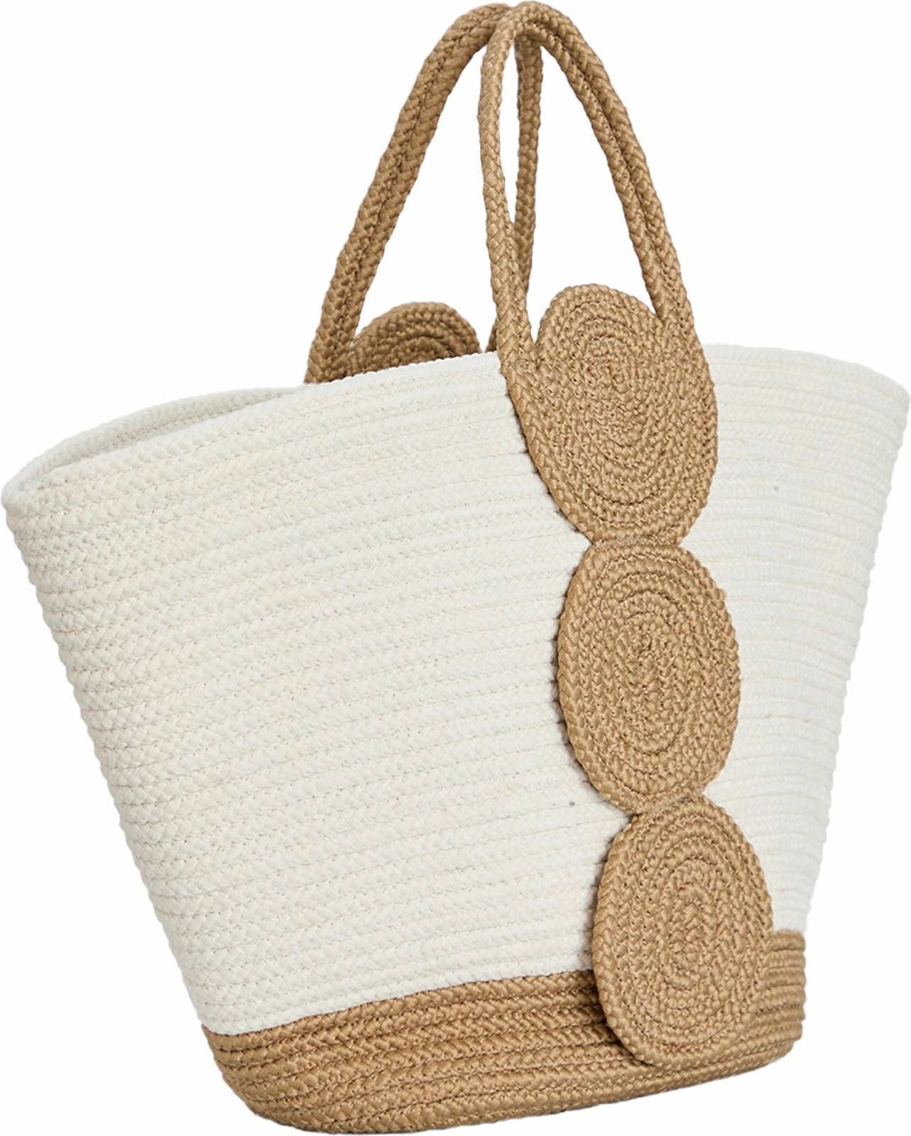 Çantë tote Zoozie Bags, Coco24031, ngjyrë kafe dhe e bardhë, 40x30cm