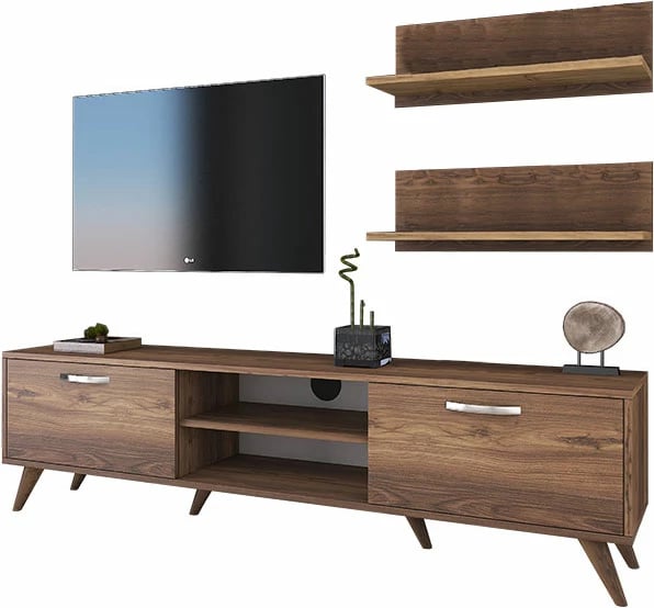 Njësi TV Jasmine, ngjyrë arre, 80x35x48.5cm