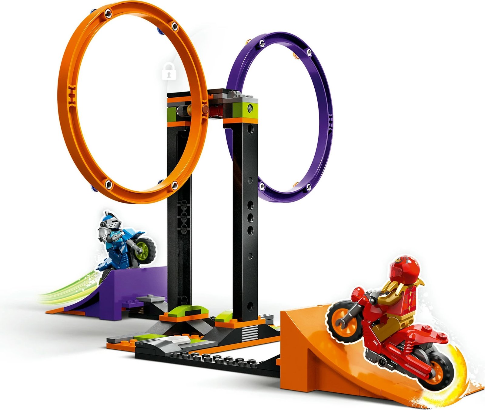 Set ndërtimi LEGO City Spinning Stunt Challenge 60360, 117 pjesë, shumëngjyrëshe
