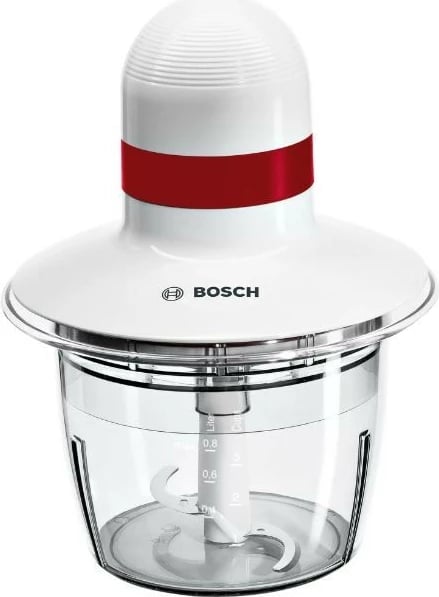 Grirës ushqimi Bosch MMRP1000, 0.8L, 400W, Kuq/Bardhë