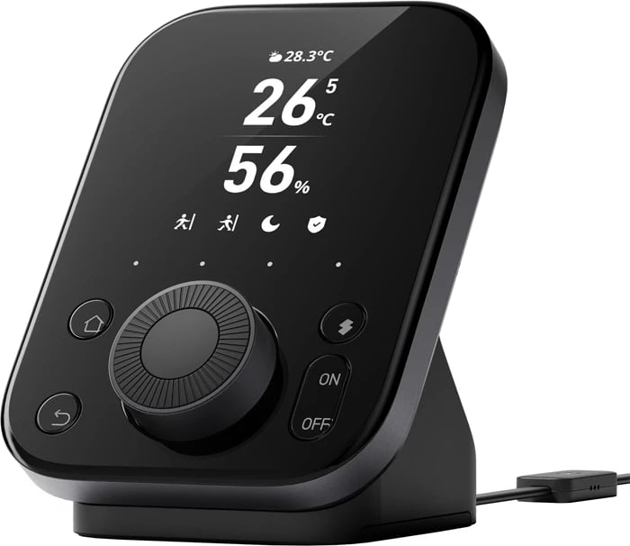 Hub i mençur Matter, SwitchBot Hub 3 W7202100, Wi‑Fi & Bluetooth, IR kontroll, sensor temperature/lagështie/drite