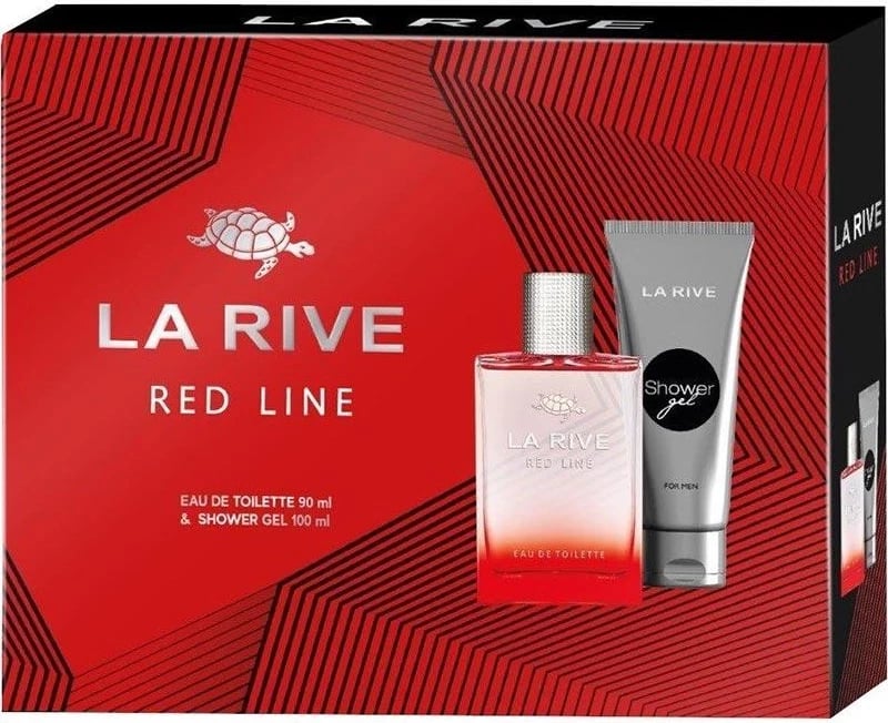 Set Eau de Toilette dhe xhel dushi La Rive Red Line për meshkuj, 90ml + 100ml