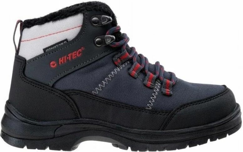 Atlete për fëmijë Hi-Tec Lusari Mid Wp Jr, të zeza me të kuqe dhe gri