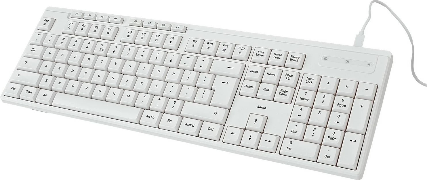 Tastierë Hama CK-200, USB, e bardhë