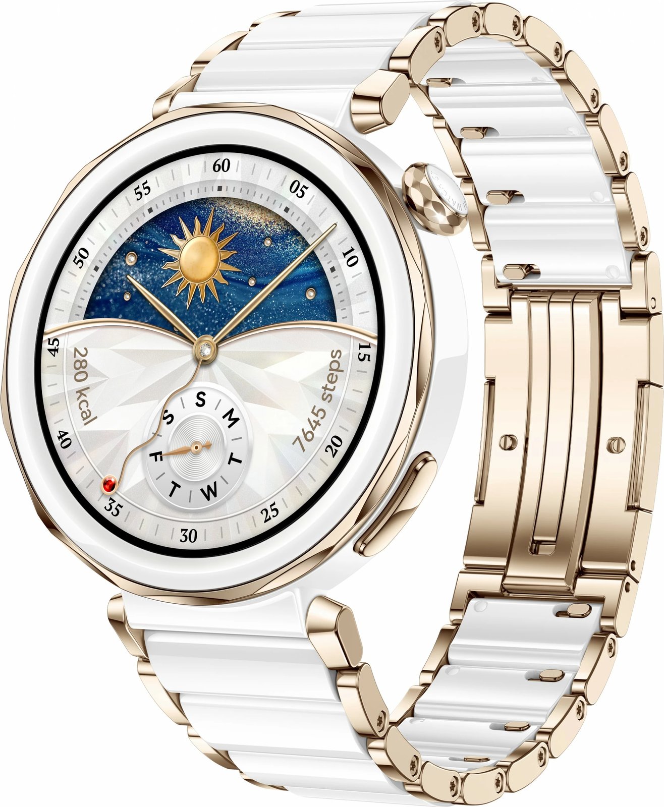 Smartwatch Huawei WATCH GT5 Pro 42mm, AMOLED, GPS, bardhë