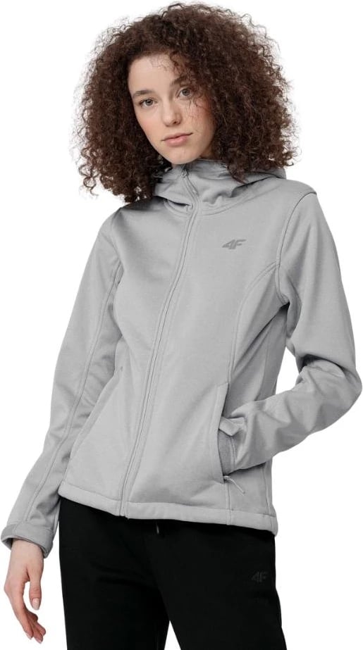 Jakne softshell për femra 4F, gri