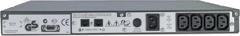 UPS APC Smart-UPS SC450RMI1U, 450 VA, 280 W, Rack 1U/Tower, e zezë