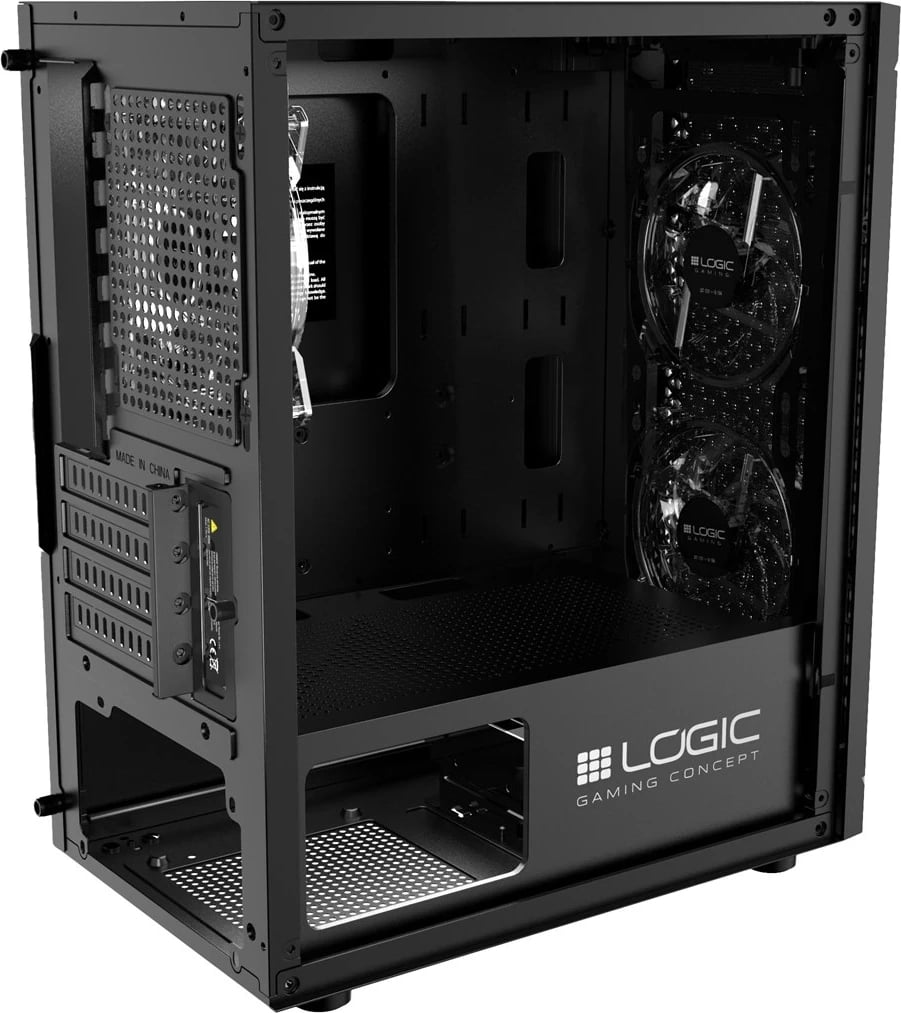 Kasë LOGIC ARAMIS ARGB Mini USB 3.0, e zeza