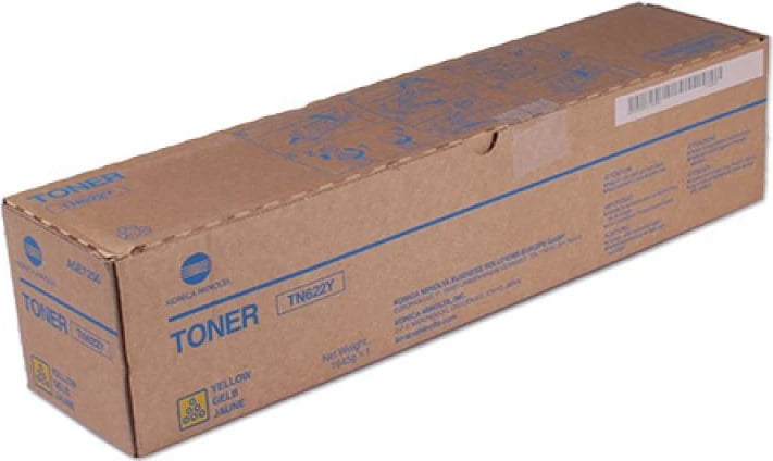 Toner Konica Minolta TN-622Y A5E7250 rendiment deri 24,000 faqe verdhë