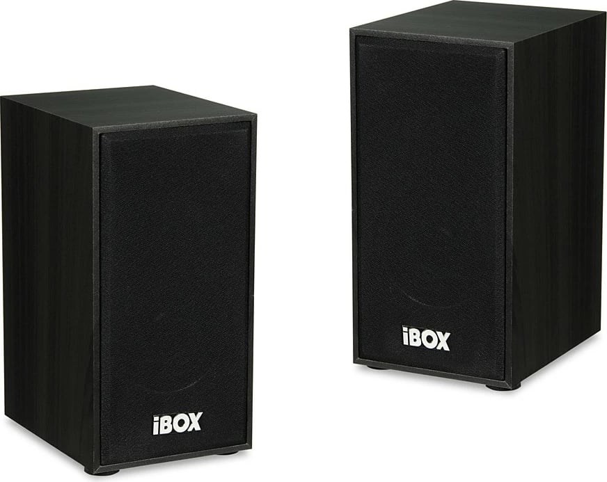 Set altoparlantësh iBOX IGLSP1B 2.0, druri i zi