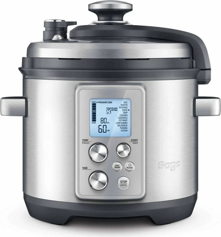 Tenxhere elektrike Sage SPR700BSS4EEU1, 6 L, 1100 W, çelik inoks