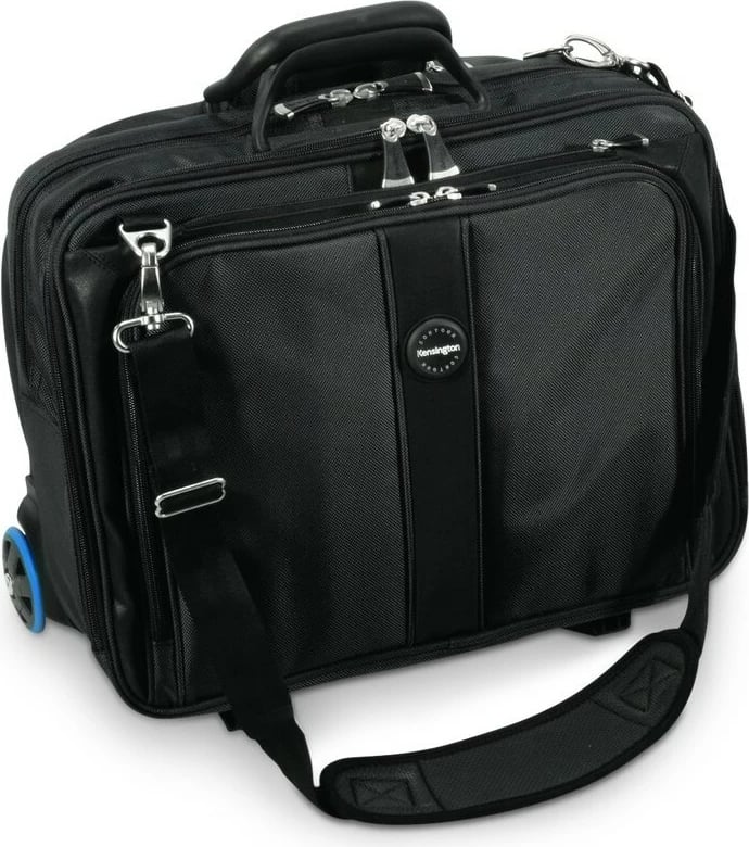 Çantë laptopi Kensington Contour 17 inç, me rrota, e zezë