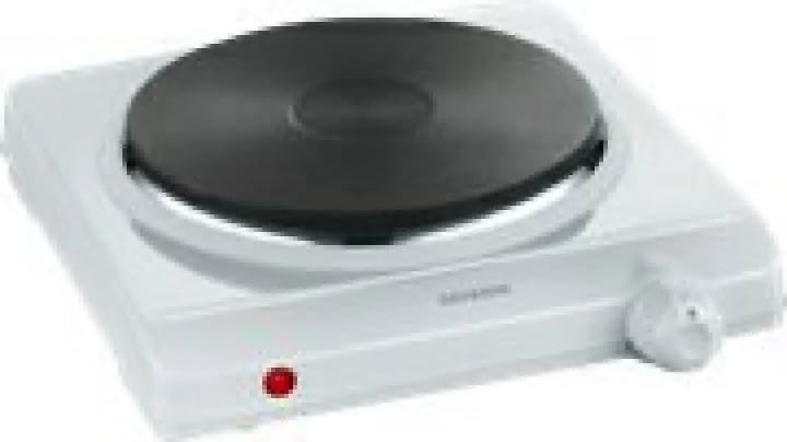 Pllakë elektrike njëfishe, Severin, KP 1091, diametër 18.5 cm, termostat me rregullim të vazhdueshëm, dritë treguese, e bardhë