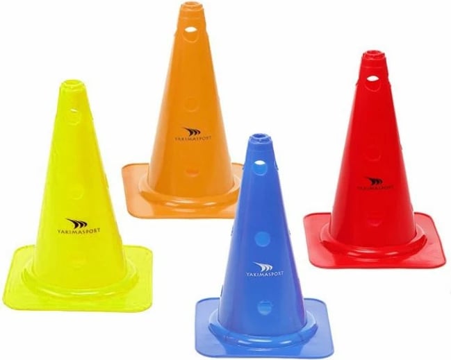 Kërcell Yakimasport me vrima 38 cm, i kuq