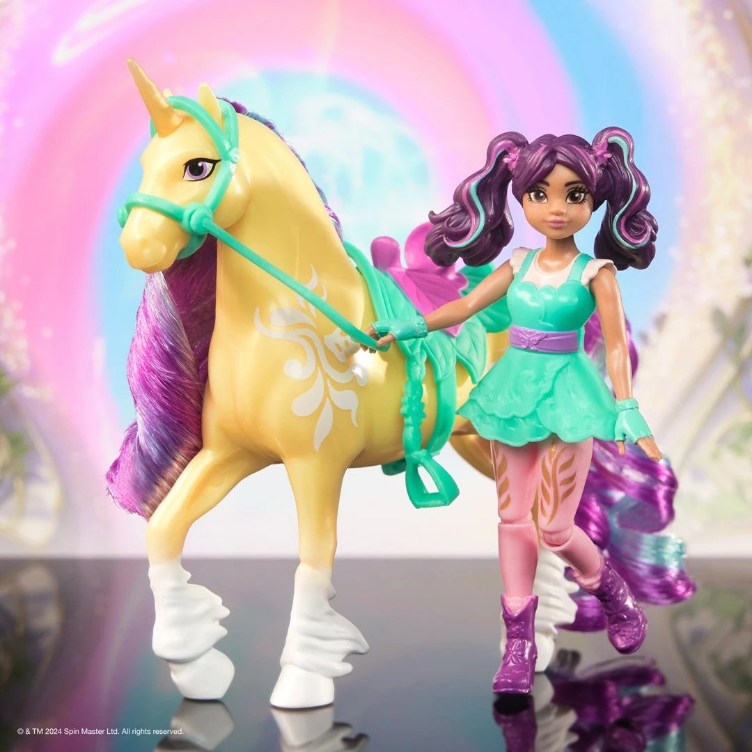 Lodër SPIN MASTER Unicorn Academy Ava & Leaf, multingjyrëshe