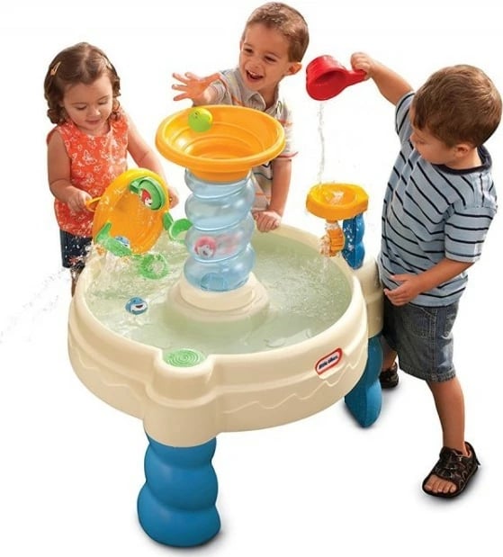 Tavolinë loje me ujë Little Tikes Water Table Sandbox Spiral Fountain, shumëngjyrëshe