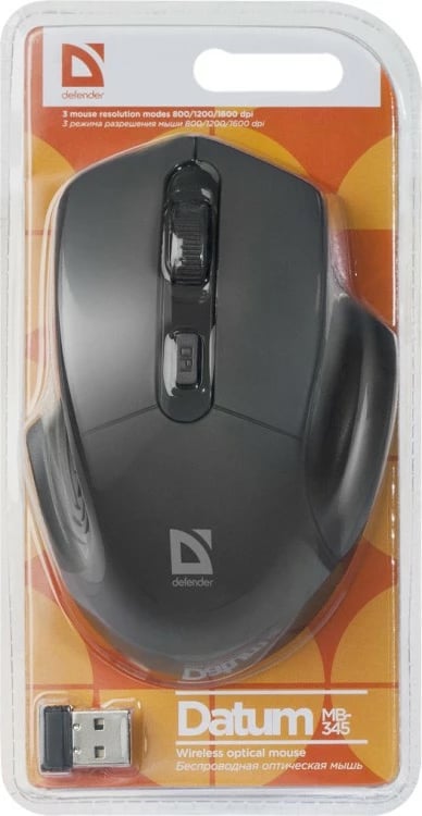 Maus wireless Defender DATUM MB-345, 1600 DPI, i zi