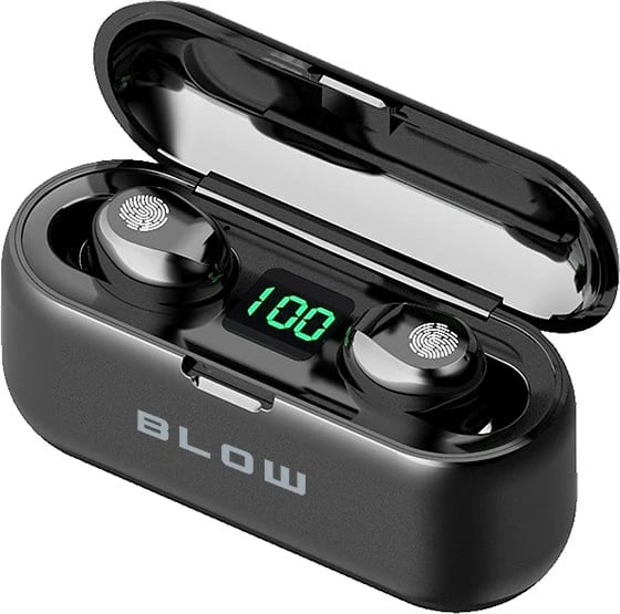 Kufje BLOW Earbuds BTE200 me bankë energjie 2000mAh, të zeza