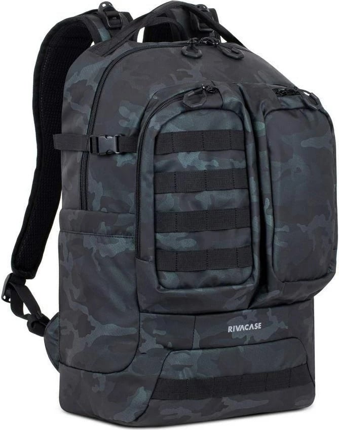 Çantë shpine RivaCase Sherwood 7661, kamuflazh navy