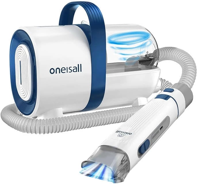 Set për kujdes të qimeve të kafshëve Oneisall LM2, 1.5L, bardhë/blu