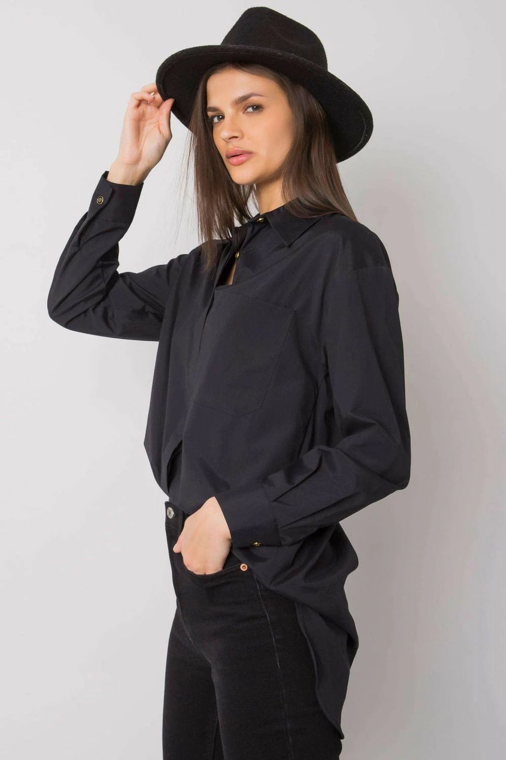 Këmishë për femra Ex Moda model 160736, e zezë