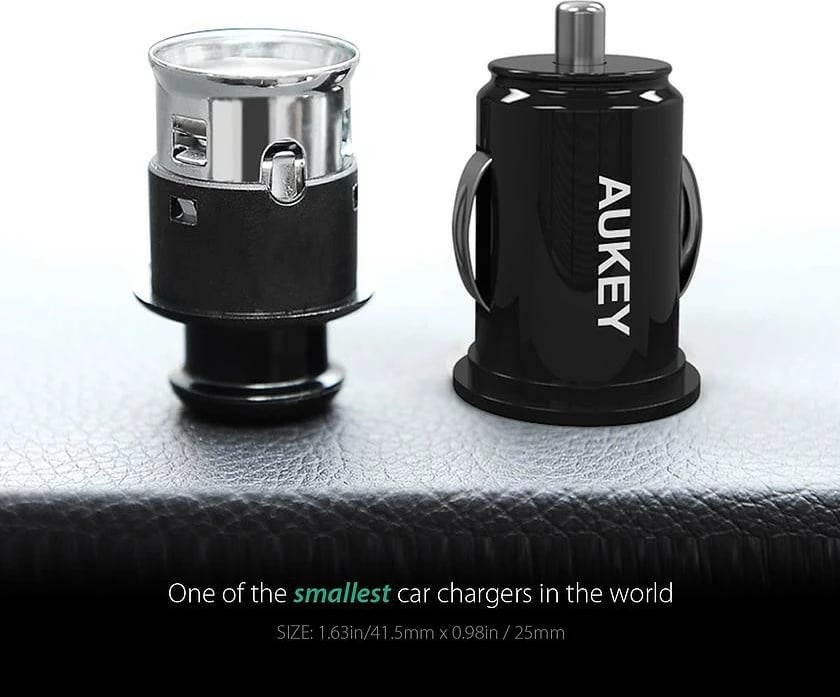 Karikues veture AUKEY CC-S1, 2xUSB AiPower, 24W, i zi