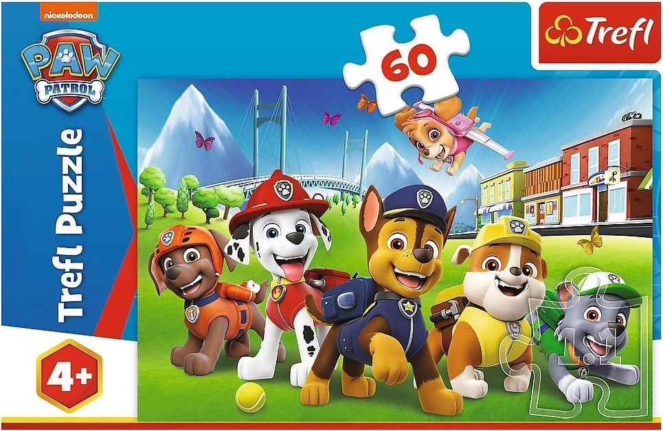Puzzle për fëmijë Trefl Paw Patrol, 60 pjesë Puzzle për fëmijë Trefl Paw Patrol, 60 pjesë