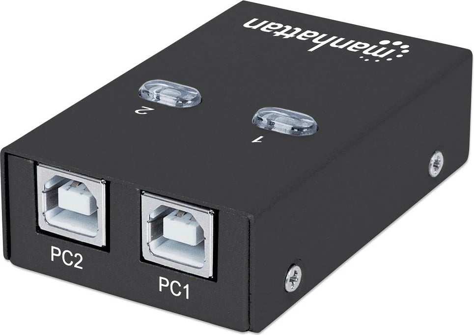 Switch USB Manhattan 162005, 2 PC - 1 USB, i zi