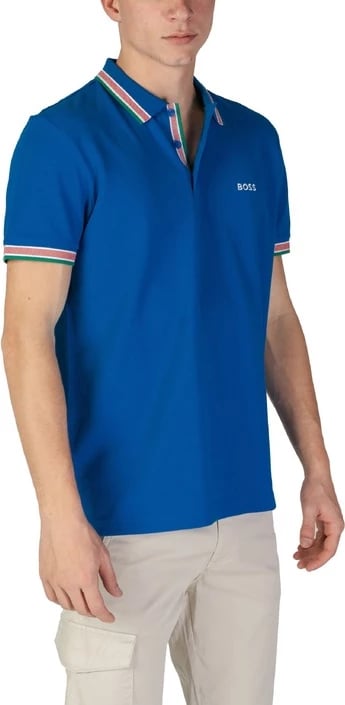Maicë polo Boss për meshkuj, e kaltër