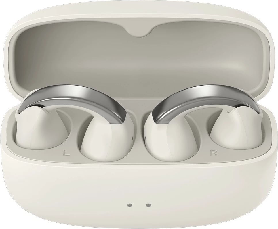 Kufje pa tela, JVC, HA-NP1T (HA-NP1TWU), Bluetooth 5.3, mikrofon, 8h + 24h me kuti, USB-C, e bardhë