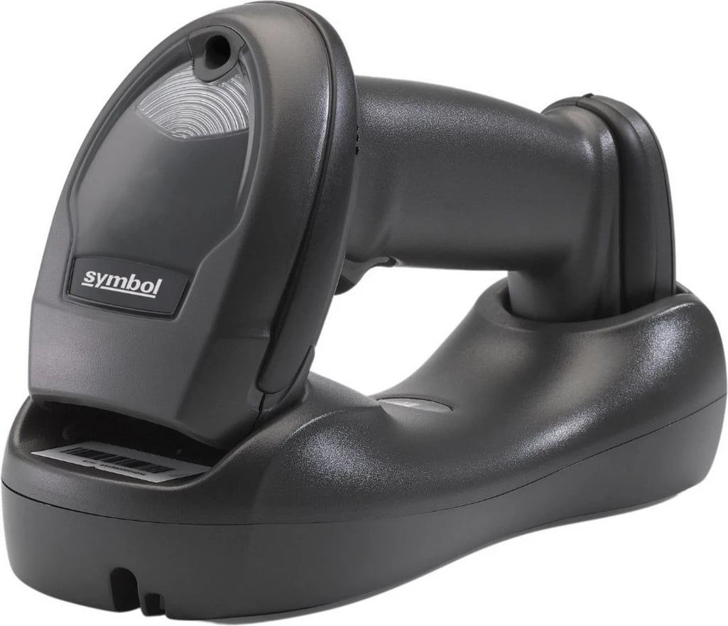 Skaner barkodi Zebra LI4278-TRBU0100ZER wireless 1D me Bluetooth dhe bazë karikimi, i zi