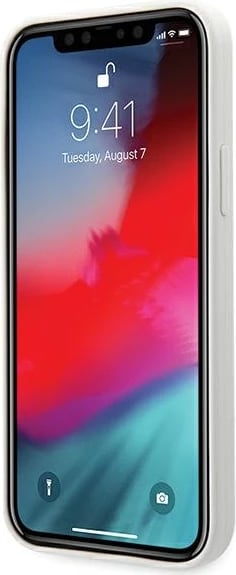 Mbështjellës U.S. Polo Assn. USHCP12MSLHRWH për iPhone 12/12 Pro 6.1", silikon, bardhë