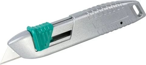 Thikë sigurie metalike Wolfcraft 4134000, me teh trapezoidal, Gjelbër