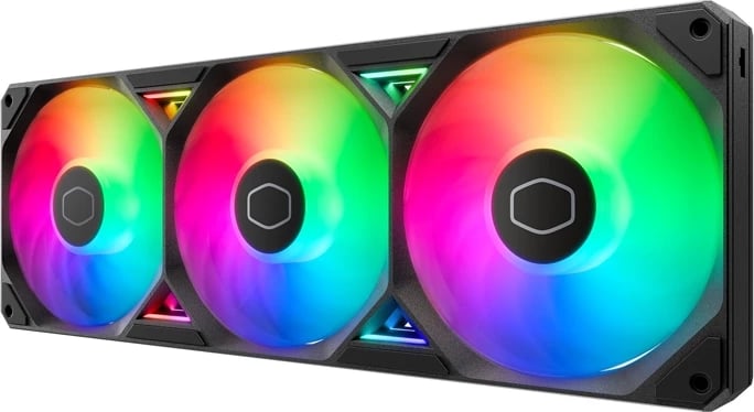 Kasë ventilator Cooler Master SickleFlow Edge 360 ARGB, i zi, set prej 3 copë