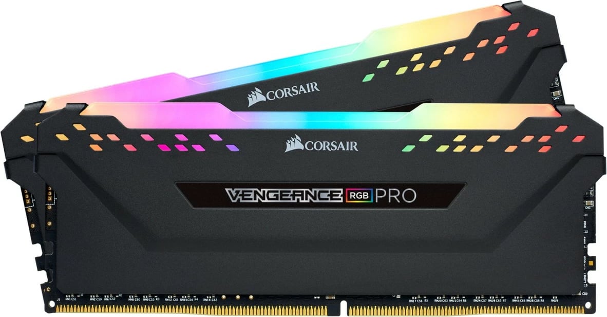 RAM Memorje Corsair Vengeance RGB Pro CMW32GX4M2D3600C18, 32 GB, 3600 MHz, e zezë