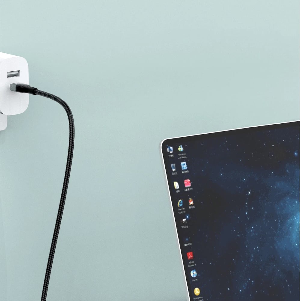 Kabllo USB Dudao L7Max, 1m, Power Delivery 66W, me ekran, e zezë