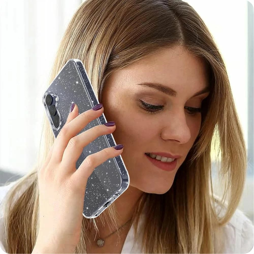 Mbështjellës Tech-Protect FlexAir për Samsung Galaxy A56 5G, Transparent Glitter