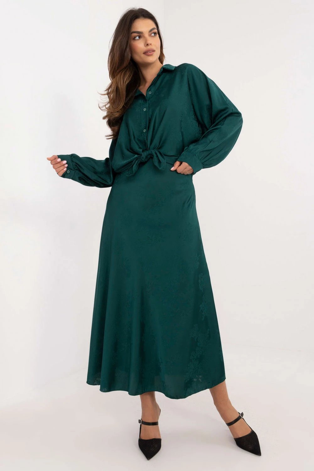 Fustan për femra Italy Moda 202540, e gjelbër