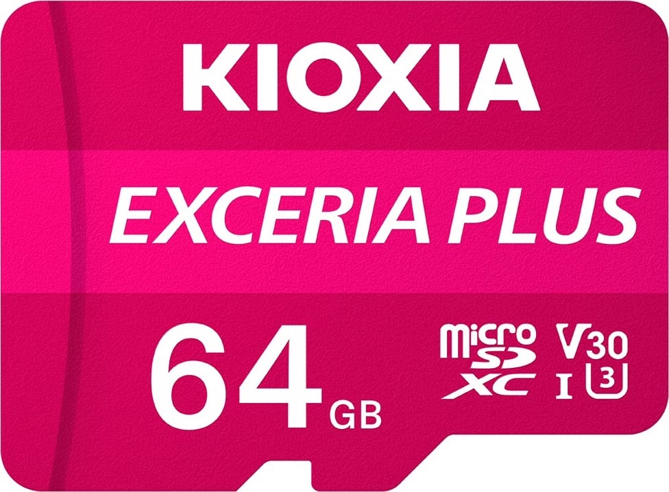 MicroSDXC KIOXIA Exceria Plus 64GB, Class 10, UHS-I, rozë