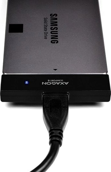 Kasë AXAGON ADSA-1S6 me adapter USB 3.0 - SATA 6G për SSD/HDD 2.5" me kuti mbrojtëse