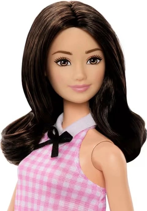 Kukull Barbie Fashionistas Mattel HRH21 me fustan rozë