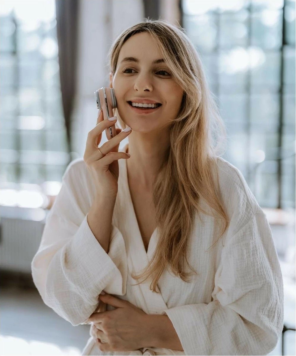 Brushë fytyre sonike Beautifly Fresh Duo, rozë
