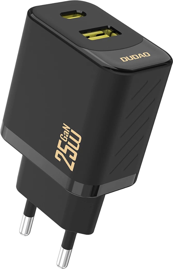 Karikues muri Dudao A26T GaN, 25W, 2 porta USB-A & USB-C, i zi