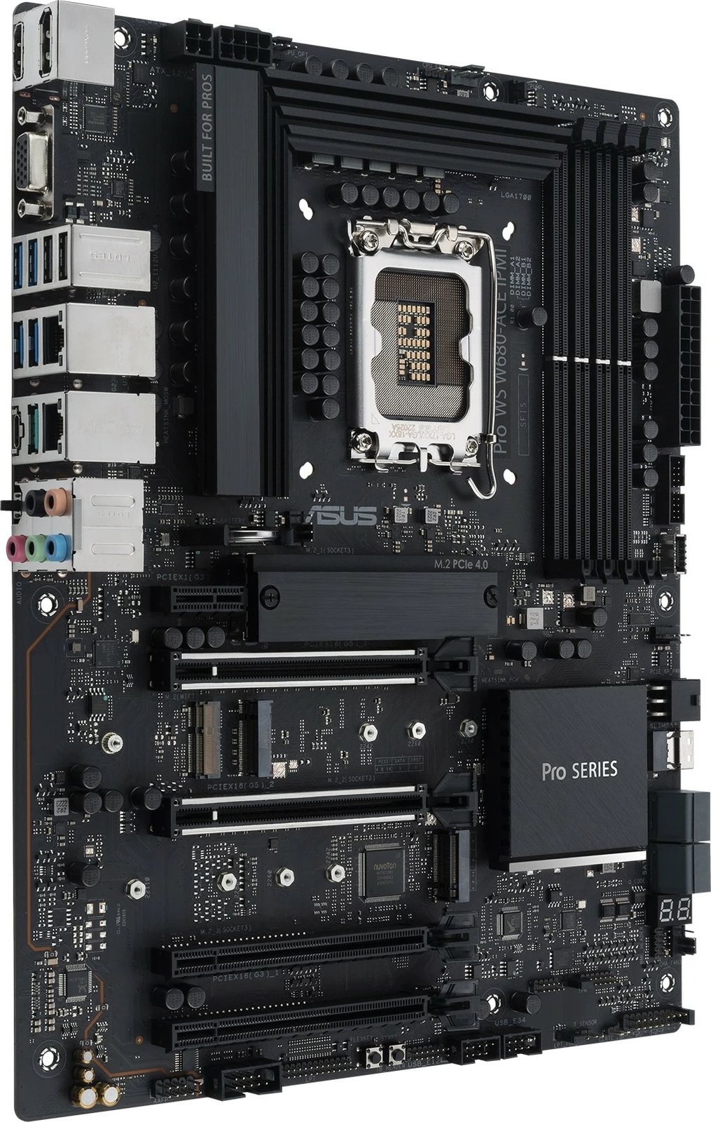 Pllakë amë ASUS PRO WS W680-ACE IPMI, Intel, LGA 1700, DDR5-SDRAM, 128 GB