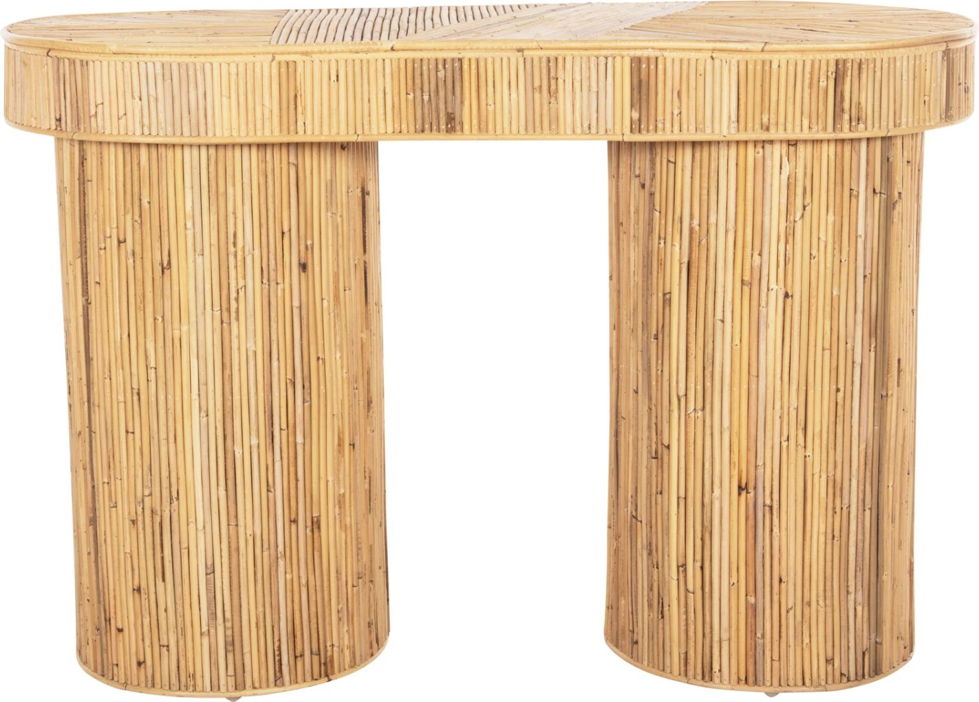 Konsolë ovale GATSBY FH9871 rattan natyral, ngjyrë natyrale, 110x45x74.5 cm